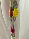 colorful embroidery white Dress