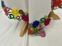 colorful embroidery white Dress