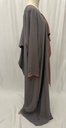 Closed two colors ruffles Abaya