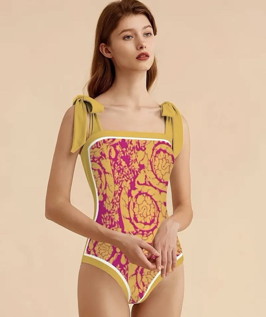 Floral vintage Swimsuit set