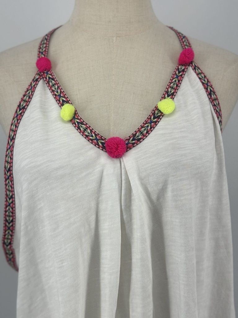 Pom pom colorful summer T shirt
