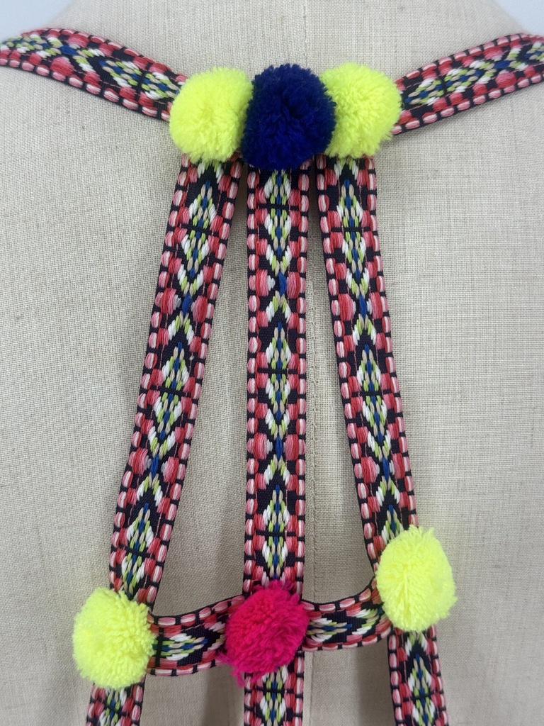 Pom pom colorful summer T shirt