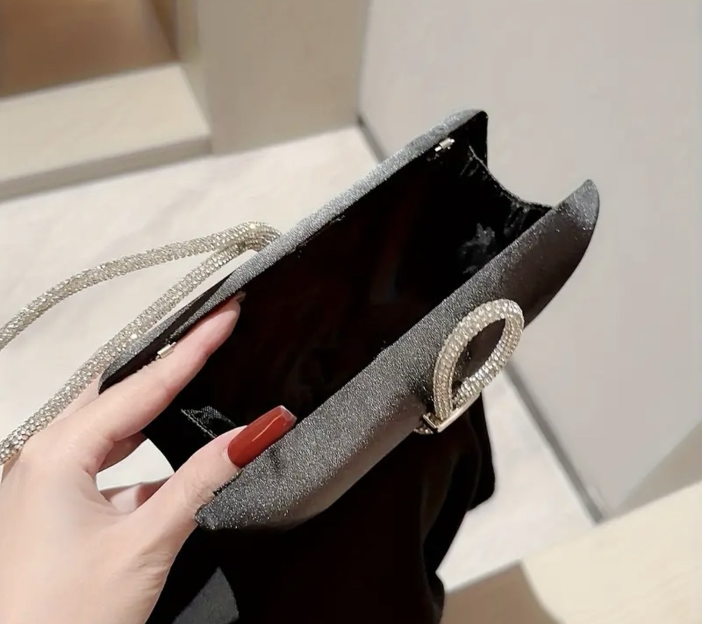 Satin evening Clutch