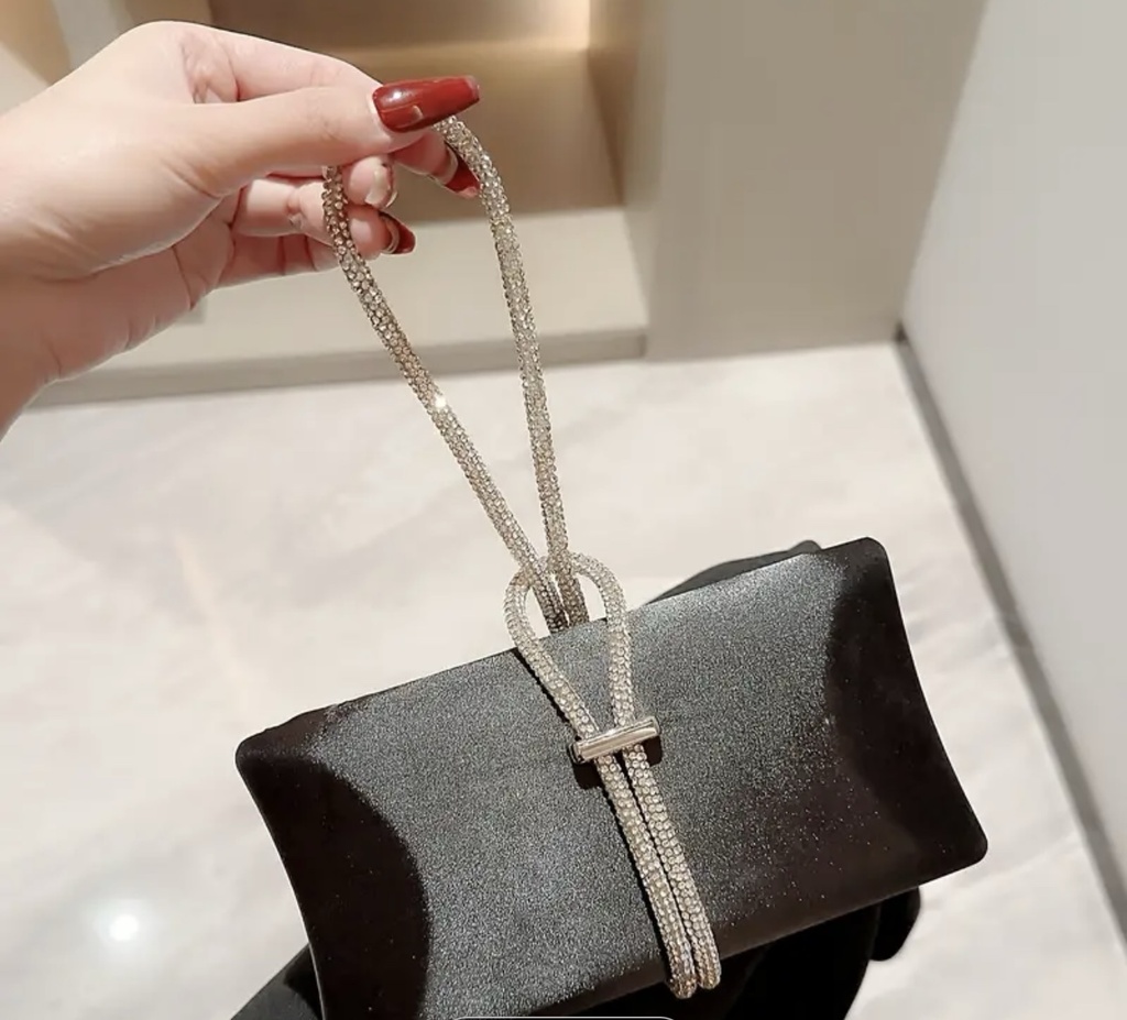 Satin evening Clutch