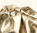 Golden Rushed Design Clutch 