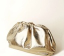 Golden Rushed Design Clutch 