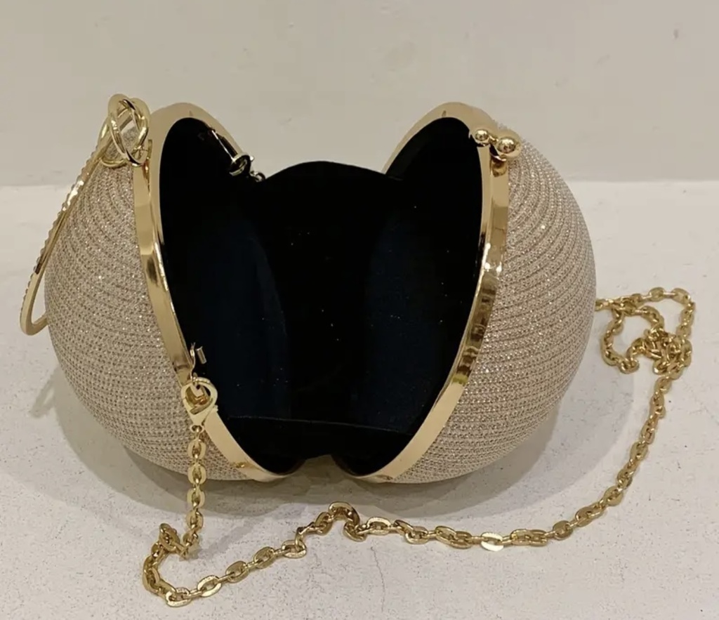 Mini Glitter Globe Evening Bag