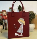 Cartoon Pattern Felt Bag