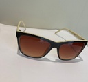 Cat Eye Woman Sunglasses Cream White With Black Color 