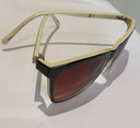 Cat Eye Woman Sunglasses Cream White With Black Color 