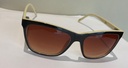 Cat Eye Woman Sunglasses Cream White With Black Color 