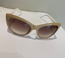 Eye Cat Sunglasses Color Brown With White