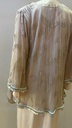 Vintage Peach Silk And Lace Beaded Dress