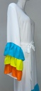 Layered Colorful Ruffles Dress  