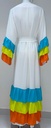 Layered Colorful Ruffles Dress  