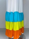 Layered Colorful Ruffles Dress  