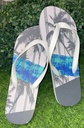 Men Palm Tree Print Flip Flop White Slipper