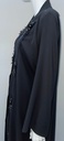 Black Abaya With Embroidery Flower Design
