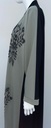 Abaya With Embroidered Beads Flower Design