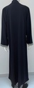 Abaya With Embroidered Beads Flower Design