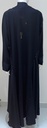 Black Open Abaya With Beaded Embroidery Design