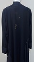 Black Open Abaya With Beaded Embroidery Design