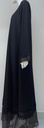 Black Abaya With Embroidered Stone Design 