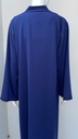 Dark Blue Abaya With Embroidered Beaded Flower Design