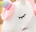 White unicorn plush toy 