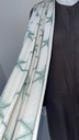 Elegant Gray Abaya With Pleated Front Design
