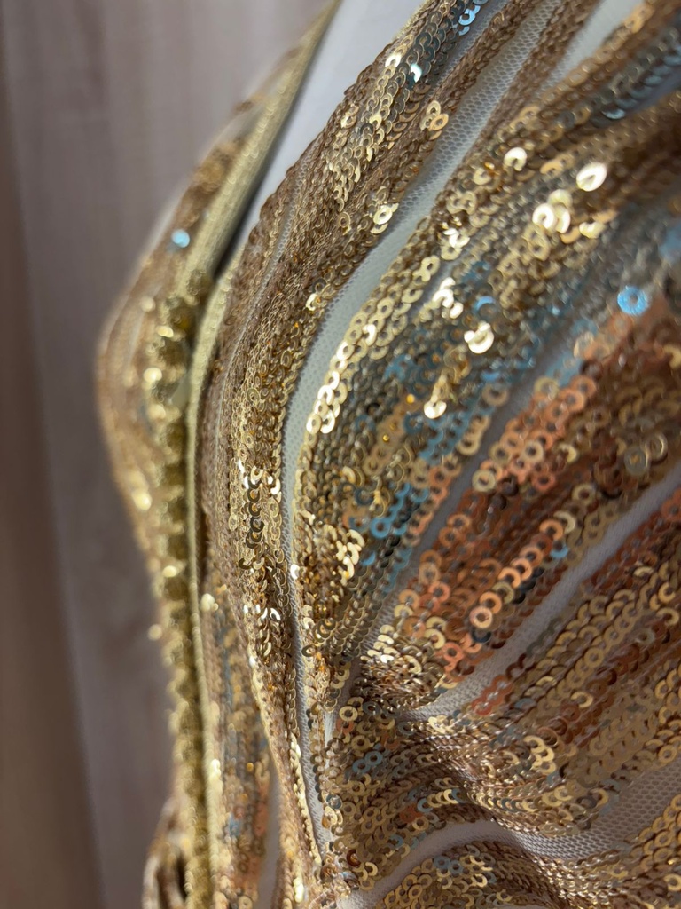 Golden sequins kaftan