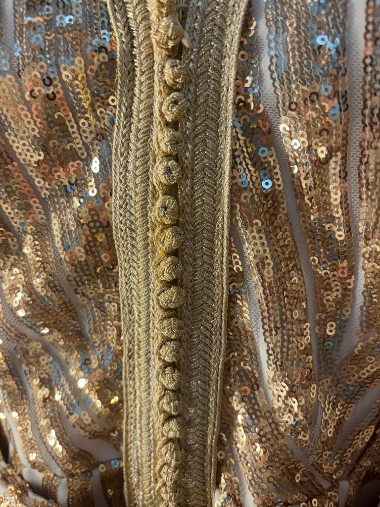 Golden sequins kaftan