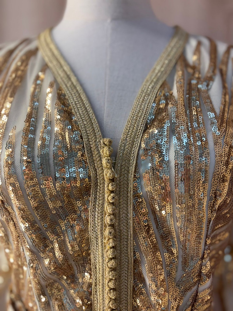 Golden sequins kaftan