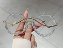 Luxury round frame glasses