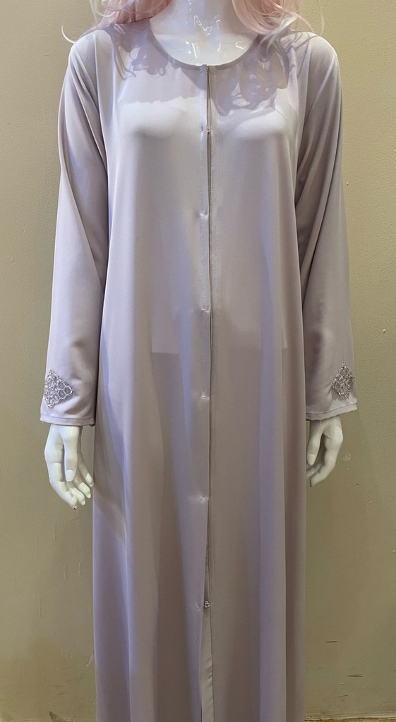 Soft pink Beaded Abaya