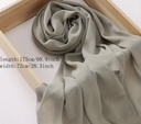 Solid color chiffon silky Shaila 