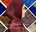 Solid color organza pleated glitter Shaila  