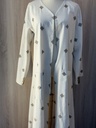 Linen embroidered Abaya & bag