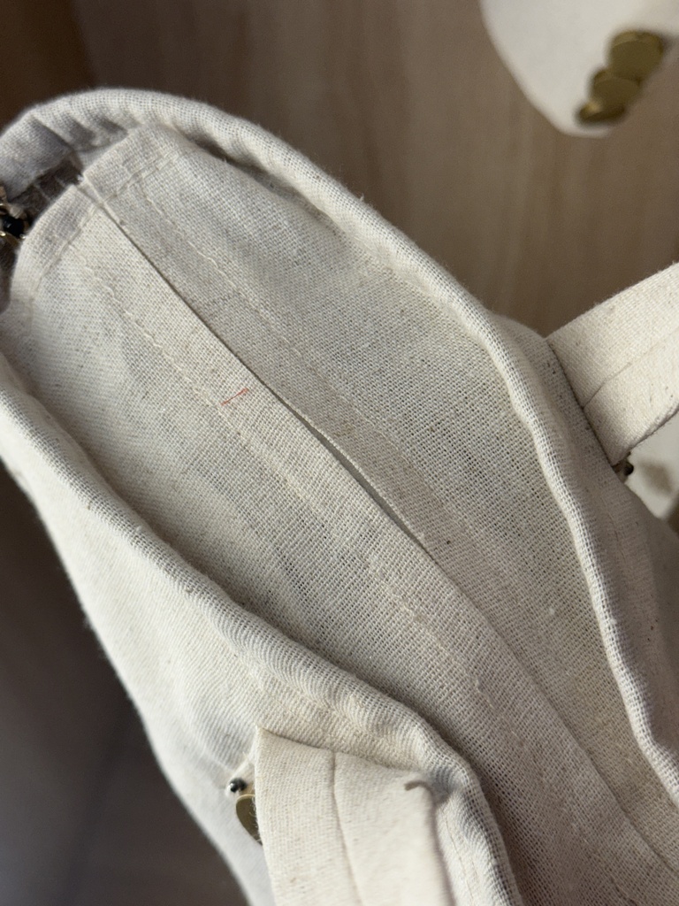 Linen embroidered Abaya & bag