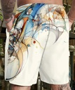 Men's artistic Print Beach Shorts 