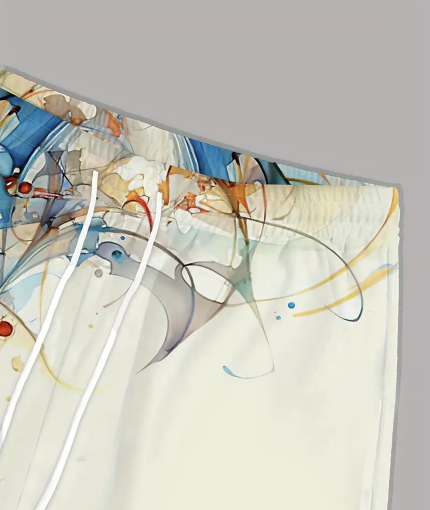 Men's artistic Print Beach Shorts 