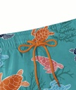 Men's Turtles Blue & Orange double layer beach Shorts   