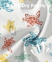 Men's Turtles White double layer beach Shorts    