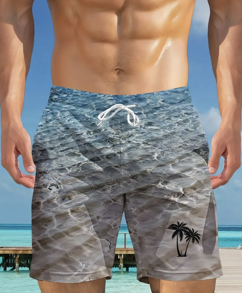 The Beach Men's printed Shorts  