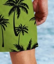 Men's Green Palm trees Beach Shorts 