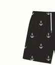 Men's anchor black beach Shorts  