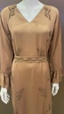 Stylish Brown Handmade Dress
