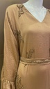 Stylish Brown Handmade Dress