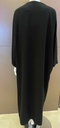 Black Abaya beautifully enhanced with elegant touches of blue