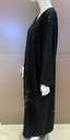 Black Abaya beautifully decorated with shimmering crystals